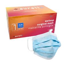 [UNC-SM2110#B💔] UNC-SM2110#B💔 Aurelia Level 1 Earloop Blue mask 50/box 10/case