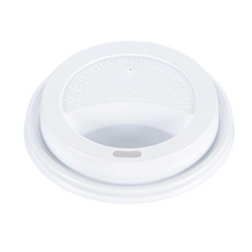 [FOR-062871] FOR-062871 VBCLLH90DW VicBay Hot Cup Dome Lid White 10-24oz 1000/Case