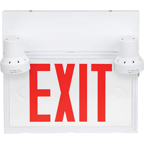 [SCN-X1789] SCN-X1789 Exit Sign w/Lights Battery Operated 120v