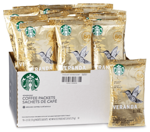[22170] 22170#B💔 Starbucks Veranda Portion Packets, 71g, 18/case