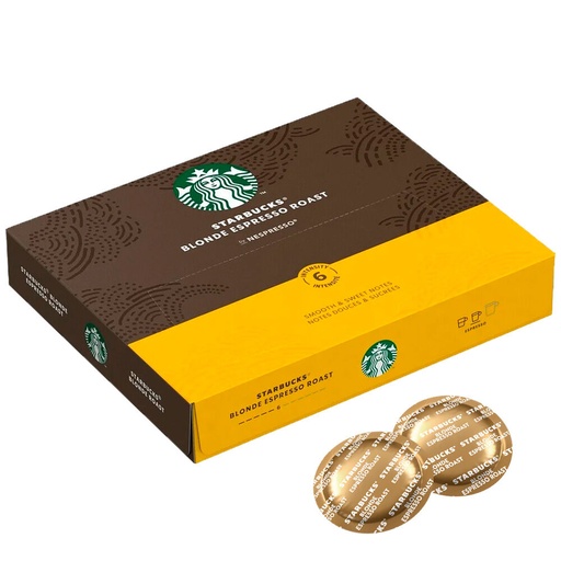 [45247#B] 45247#B Starbucks Nespresso Blonde Espresso Roast 50/Box 