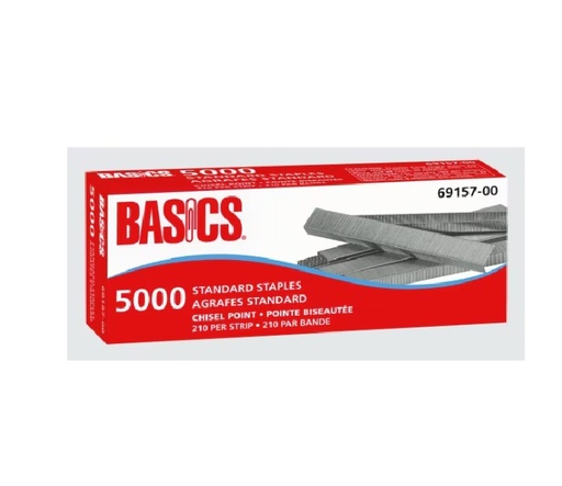 [OS-BAO69157] OS-BAO69157 Basics Standard Staples Chisel Point 5,000/box