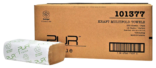 [FOR-101377] FOR-101377 PUR Value Kraft Multifold Towel Kraft 4000/case