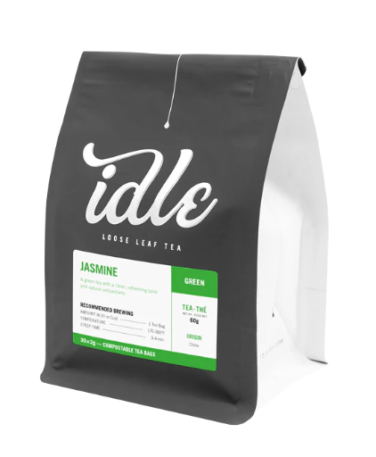 [1FRA-IDLJG8] FRA-IDLJG8 Idle Jasmine Green Loose Leaf Tea 8oz Bag