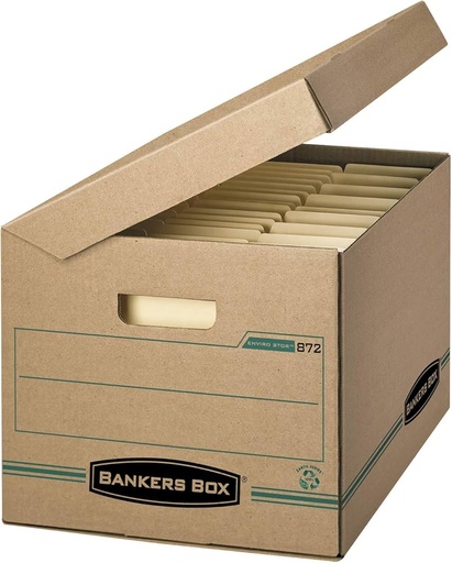 [OS-FEL00872] OS-FEL00872 Banker Box Econo Storage Box w/ Attached Lid 