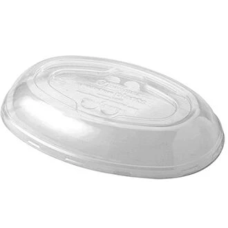 [EP-OBL] EP-OBL PET Lid for Sugarcane Oval Bowl, 300/case