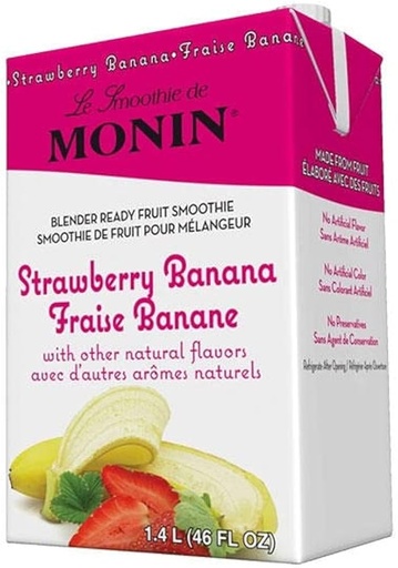 [SH-M-EG207B] SH-M-EG207B Monin 100% Strawberry-Banana Smoothie Concentrate 46oz 